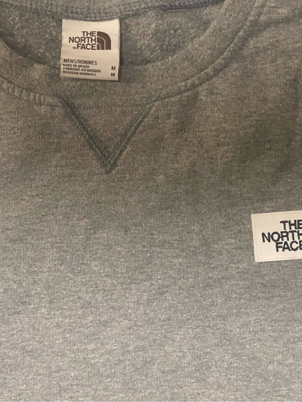 The North Face Men's Heather Gray Crewneck Pullover